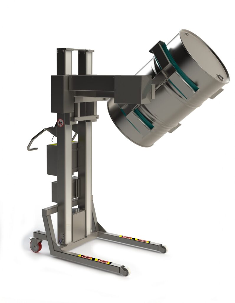 Edelstahl V2A Fasskipper mit Linearklemme